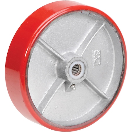 8 X 2 Polyurethane Wheel, 3/4 Axle, 1500 Lbs Capacity